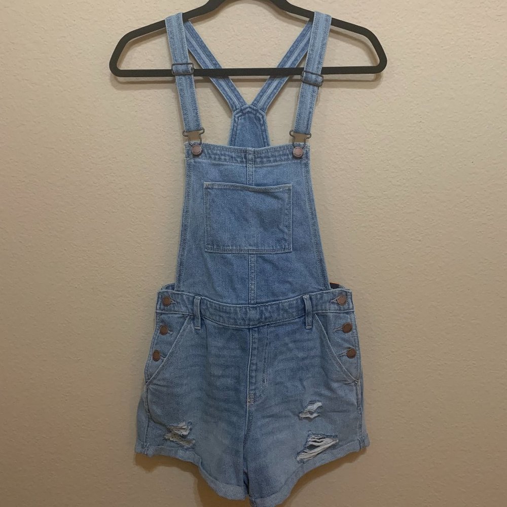Hollister High-Rise Mom Short Overall 4"